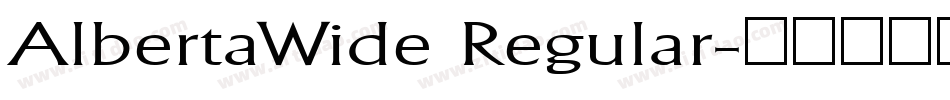 AlbertaWide Regular字体转换